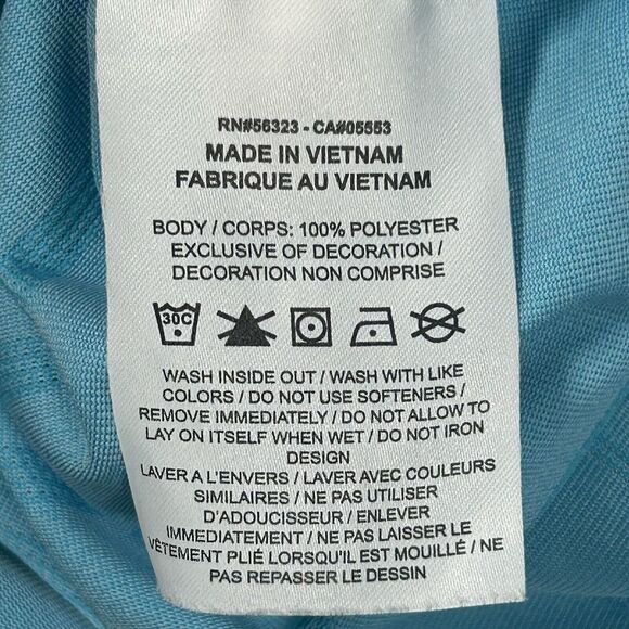 Nike Tiger‎ Woods Collection Golf Polo Shirt Mens XL Collar Snap Button Blue - Picture 7 of 10